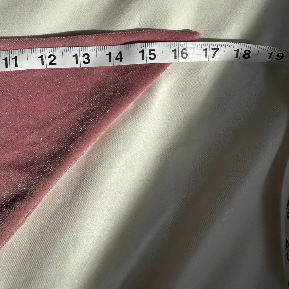 EUC, Solie & Co. Sparkly Berry Pink Faux Velvet Dog Bandana, Size Small